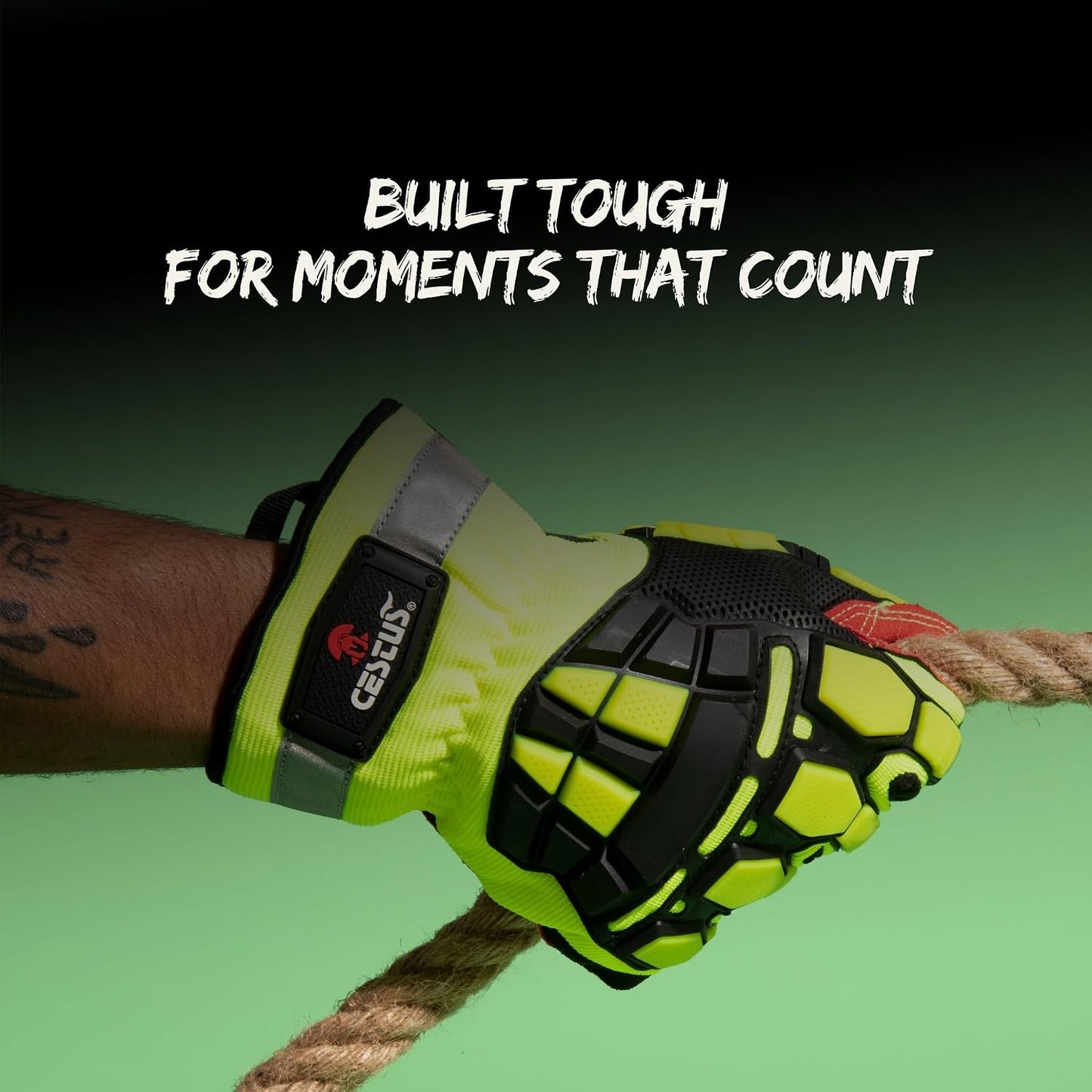 Cestus 3207, Impact Gloves with Coarse Palm, ANSI Cut A6