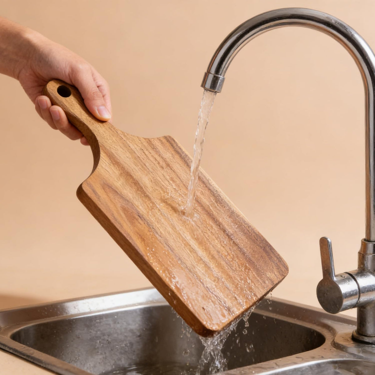 6 Pcs Small Wooden Bulk Cutting Board with Handle, 11 inch Mini Acacia Wood Cutting Boards Bulk for Kitchen, Charcuterie Boards Bulk, Serving Board for Cheese Bread Meat Fruits