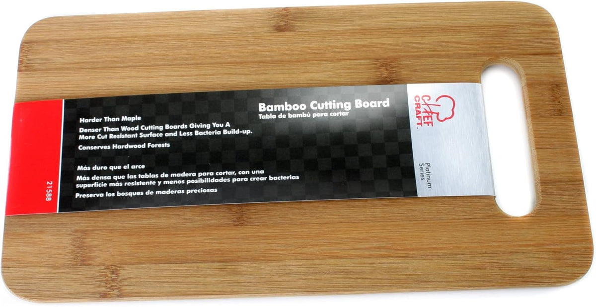 Select Bamboo Cutting Board, 12.5 x 9.5 inch, Natural