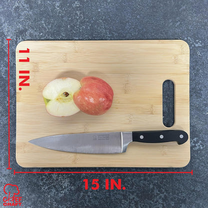 Select Bamboo Cutting Board, 12.5 x 9.5 inch, Natural