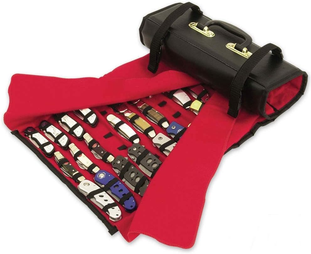 Roll Collection Storage Display Case 50 Folding Pocket Knife