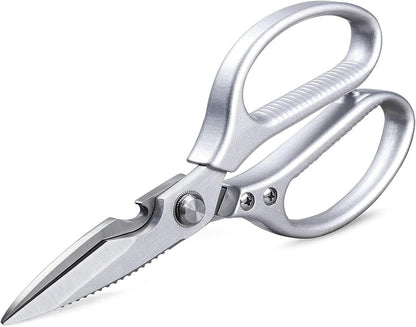 Kitchen Scissors All Purpose for Food, Heavy Duty 8.46'' Large Kitchen Shears for Cutting Vegetable, Poultry, Meat, Herb, Stainless Steel Sharp Blade, Dishwasher Safe
