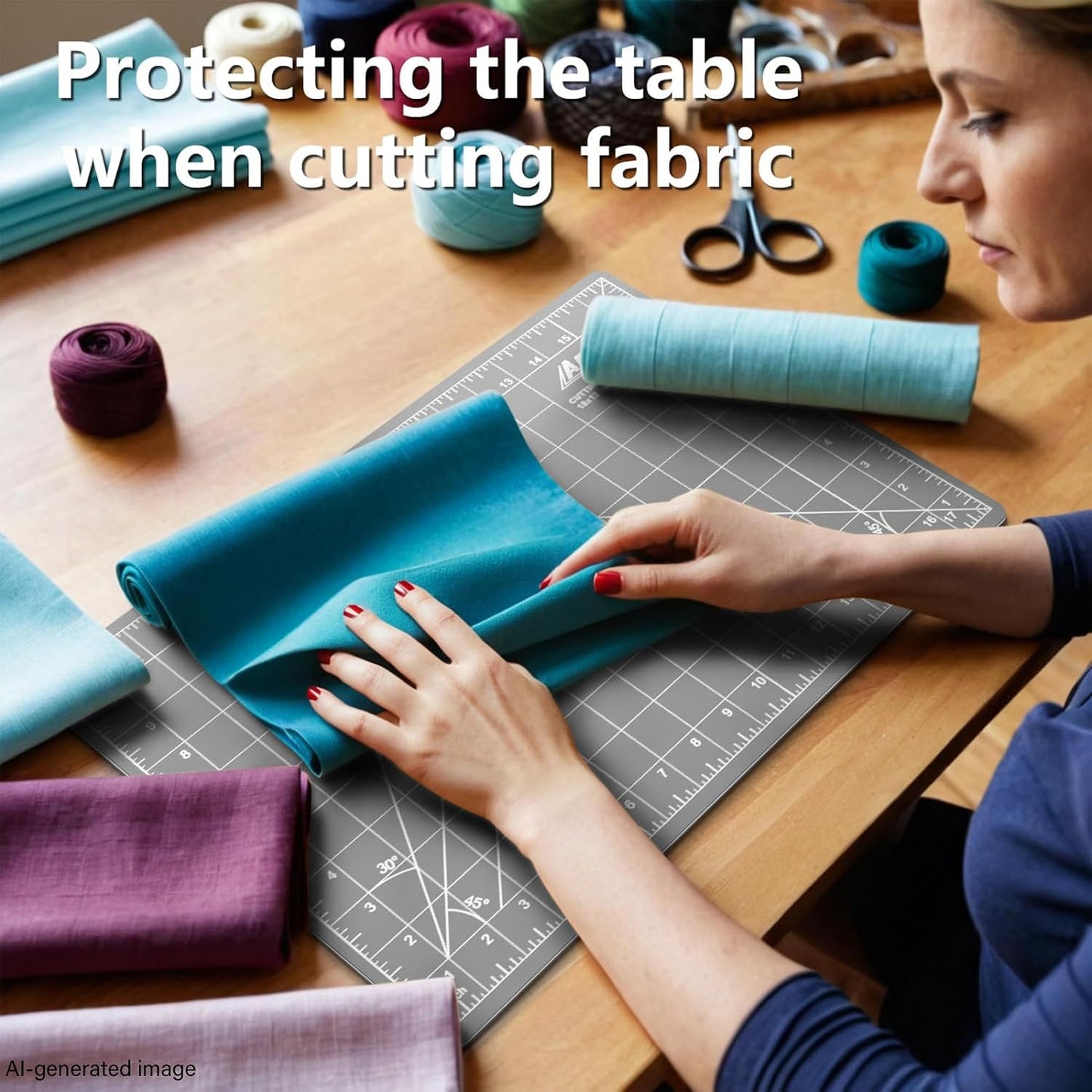 Self Healing Cutting Mat: 12″x 18″ Black-Gray Eco-Craft Cutting Mat - 5-Layer Durable Anti-Blade-Wear Material for All Your Crafting Needs