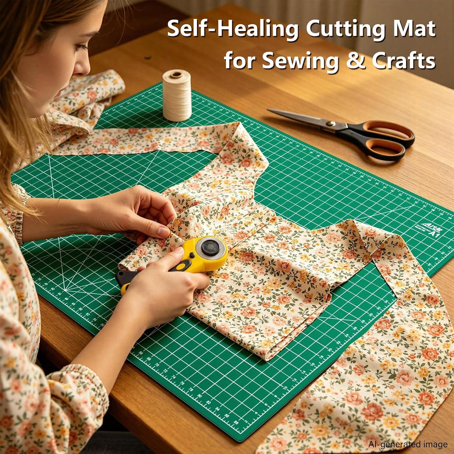 Self Healing Cutting Mat: 12″x 18″ Black-Gray Eco-Craft Cutting Mat - 5-Layer Durable Anti-Blade-Wear Material for All Your Crafting Needs