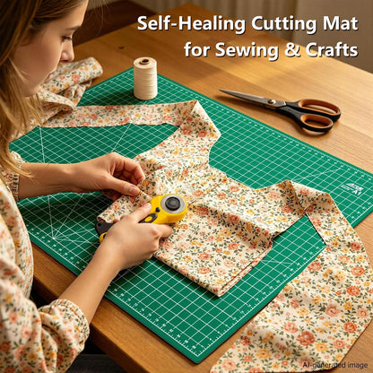 Self Healing Cutting Mat: 12″x 18″ Black-Gray Eco-Craft Cutting Mat - 5-Layer Durable Anti-Blade-Wear Material for All Your Crafting Needs