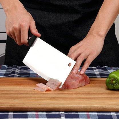 Cleaver Knife 7“- German Steel Kitchen Chopper Slicer - Super Sharp Full Tang Chinese Chef's Knife, For Women and Men