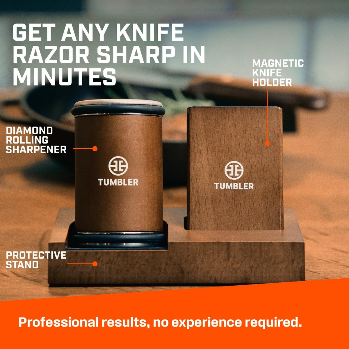 Rolling Knife Sharpener Starter Set - Knife Sharpening Made Easy - Complete Gift Set