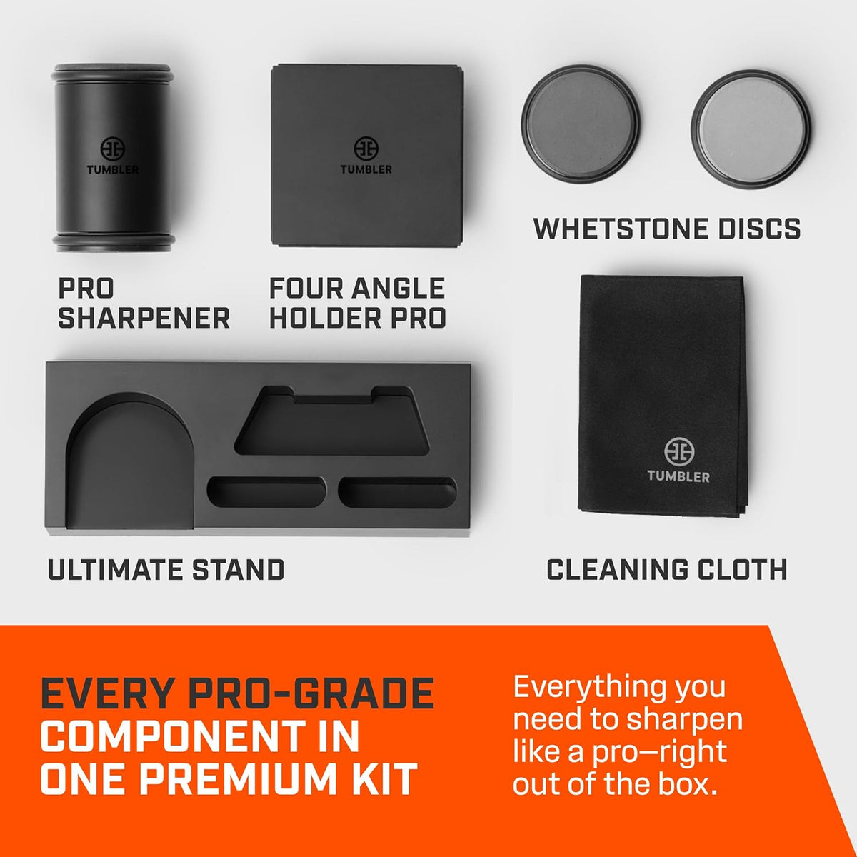 Rolling Knife Sharpener Starter Set - Knife Sharpening Made Easy - Complete Gift Set