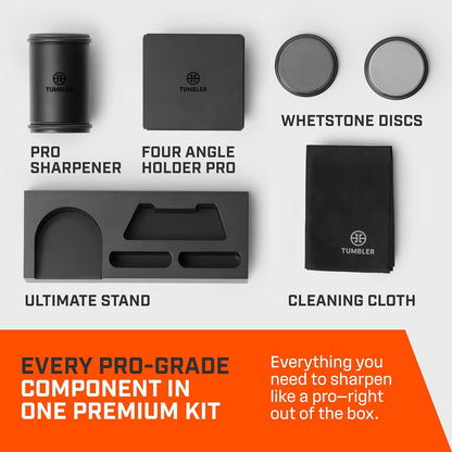 Rolling Knife Sharpener Starter Set - Knife Sharpening Made Easy - Complete Gift Set
