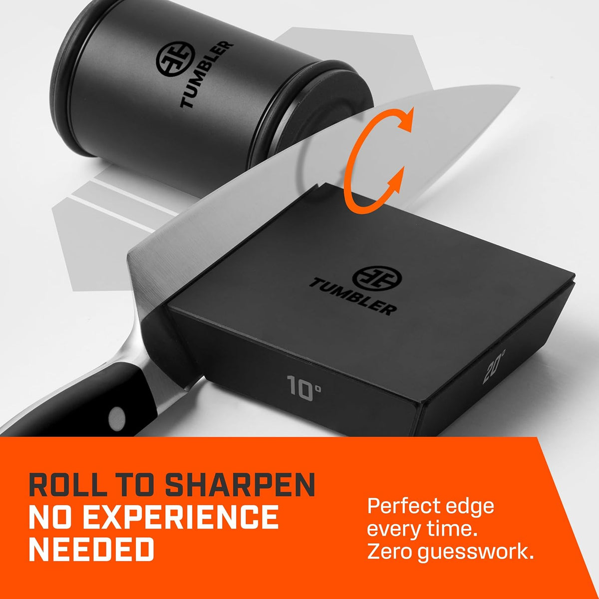 Rolling Knife Sharpener Starter Set - Knife Sharpening Made Easy - Complete Gift Set