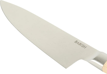 8-Inch Chef Knife – High-Carbon 1.4116 German Steel Kitchen Knife with Light Pakka Wood Handle, Full-Tang Razor Sharp Chef’s Blade for Chopping, Slicing, Dicing & Everyday Prep