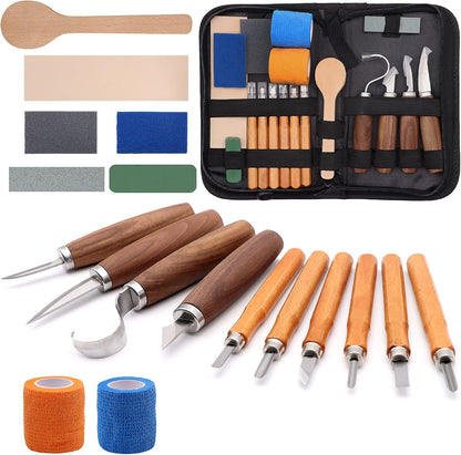 Deluxe Wood Carving Kit, Wood Carving Tools for Beginners