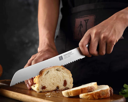 Meat Cleaver Knife, 7 Inches German Stainless Steel Chef Cleaver Knife,Vegetable Meat Cleaver,Multifunction Chopper Butcher Knife,Chinese Chef Knife, Ultra Sharp, Red Sandalwood Handle