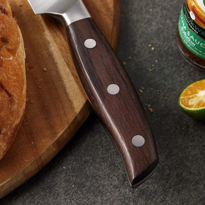 Meat Cleaver Knife, 7 Inches German Stainless Steel Chef Cleaver Knife,Vegetable Meat Cleaver,Multifunction Chopper Butcher Knife,Chinese Chef Knife, Ultra Sharp, Red Sandalwood Handle