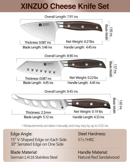 Meat Cleaver Knife, 7 Inches German Stainless Steel Chef Cleaver Knife,Vegetable Meat Cleaver,Multifunction Chopper Butcher Knife,Chinese Chef Knife, Ultra Sharp, Red Sandalwood Handle