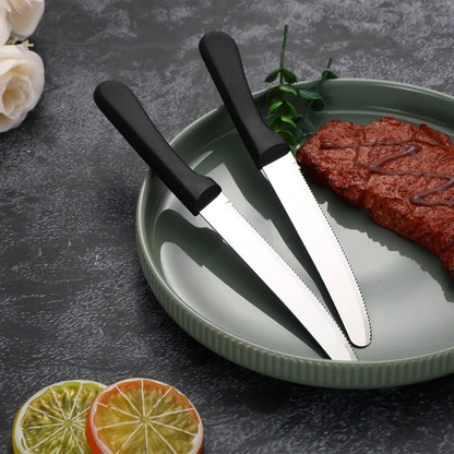150 Pcs 8.39 Inch Steak Knife Sets Stainless Steel Serrated Edge