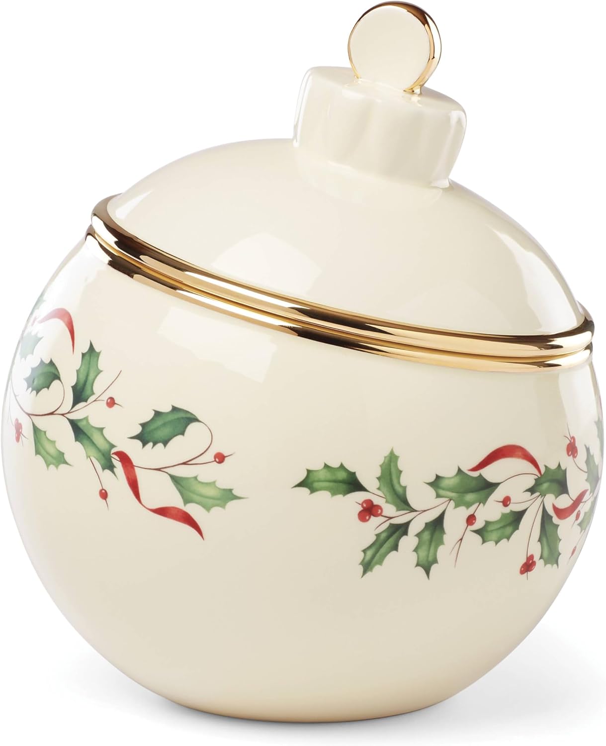 Serveware, Hosting The Holidays Cheese Plate & Knife Set, Service for 1, Ivory Porcelain, Dishwasher Safe, 6.75 Inch Diameter, Christmas Decorations, Christmas Decor (White/Green/Red, 2 Pieces)