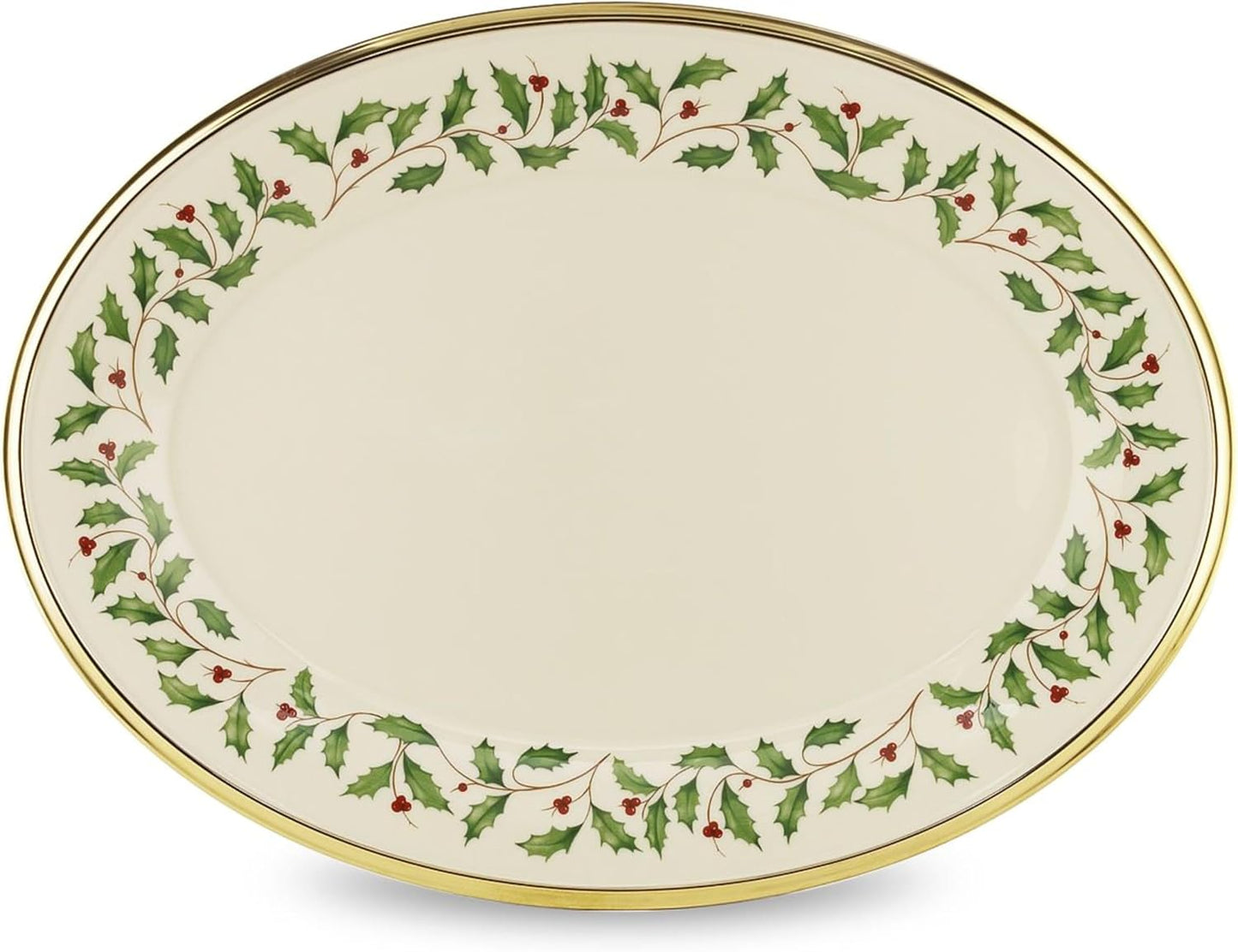 Serveware, Hosting The Holidays Cheese Plate & Knife Set, Service for 1, Ivory Porcelain, Dishwasher Safe, 6.75 Inch Diameter, Christmas Decorations, Christmas Decor (White/Green/Red, 2 Pieces)