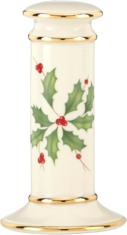 Serveware, Hosting The Holidays Cheese Plate & Knife Set, Service for 1, Ivory Porcelain, Dishwasher Safe, 6.75 Inch Diameter, Christmas Decorations, Christmas Decor (White/Green/Red, 2 Pieces)