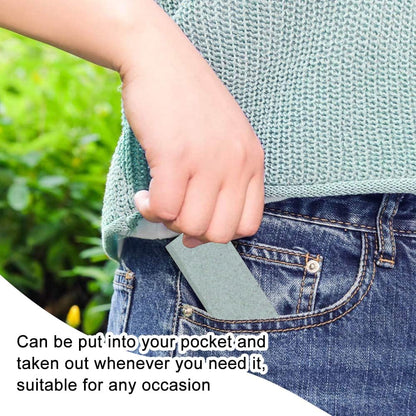 1PCS Pocket Sharpening Stone, Mini Pocket Knife Sharpener Stone Diamond Whetstone Stone Silicon Carbide Coarse Sharpening Stone Tool for Scissors Knives Outdoor Kitchen (3.15 x 0.46 x 0.39inch)