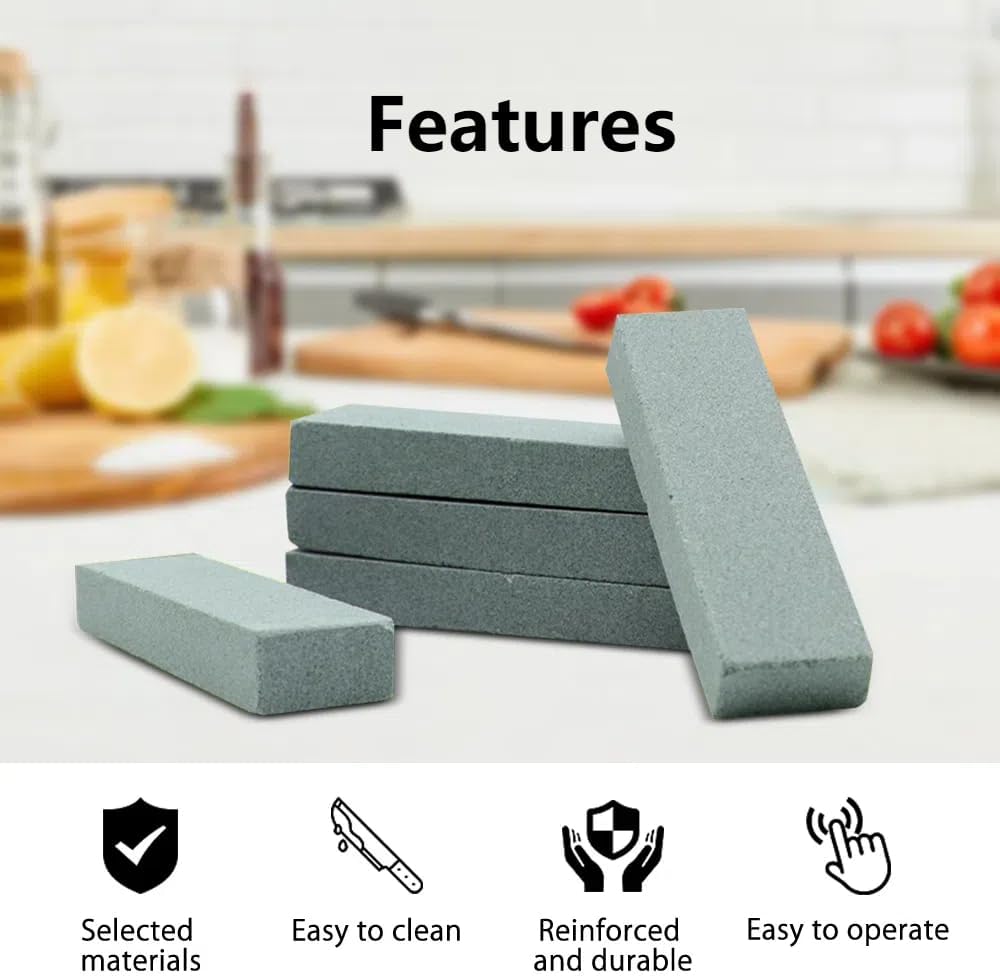 1PCS Pocket Sharpening Stone, Mini Pocket Knife Sharpener Stone Diamond Whetstone Stone Silicon Carbide Coarse Sharpening Stone Tool for Scissors Knives Outdoor Kitchen (3.15 x 0.46 x 0.39inch)