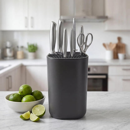 Universal Large Knife Block without Knives，Kitchen Knife Holder | Countertop Knife Organizer, Space Saving Universal Storage Stand for Home Kitchen Countertop Use