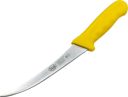 6" Yellow Plastic Boning Knife with Handle