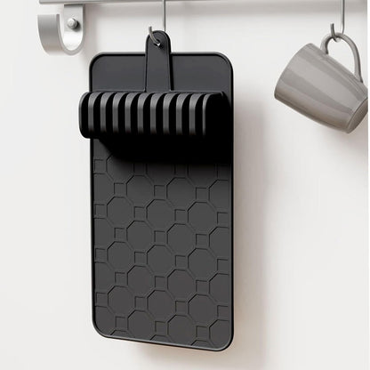 Luqeeg Cleaver Drawer Organizer 10 Slots Detachable Knife Holder Dishwasher Safe Detachable Drawer Organizer Design with Soft Grip Lining for Kitchen Cutlery Cleaver Storage (Black)