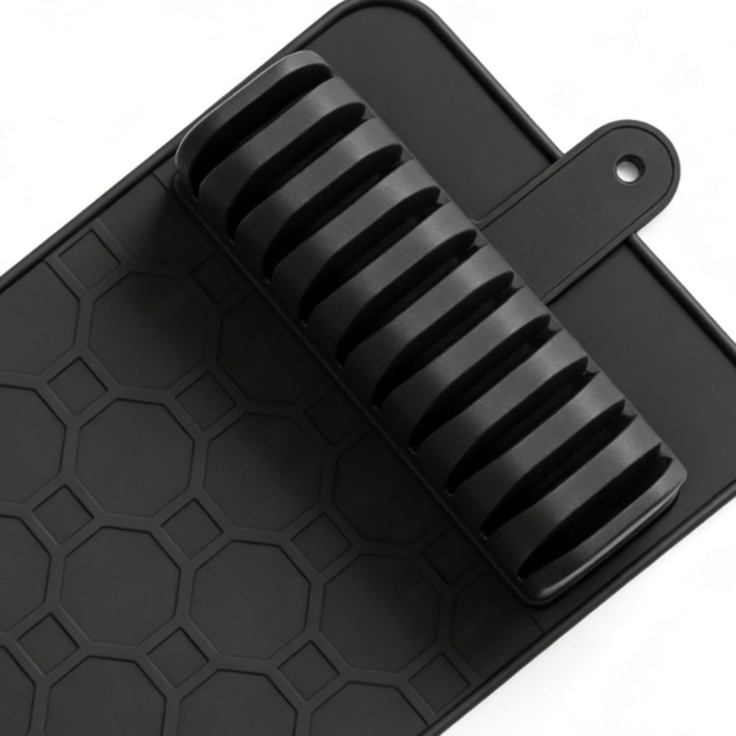 Luqeeg Cleaver Drawer Organizer 10 Slots Detachable Knife Holder Dishwasher Safe Detachable Drawer Organizer Design with Soft Grip Lining for Kitchen Cutlery Cleaver Storage (Black)