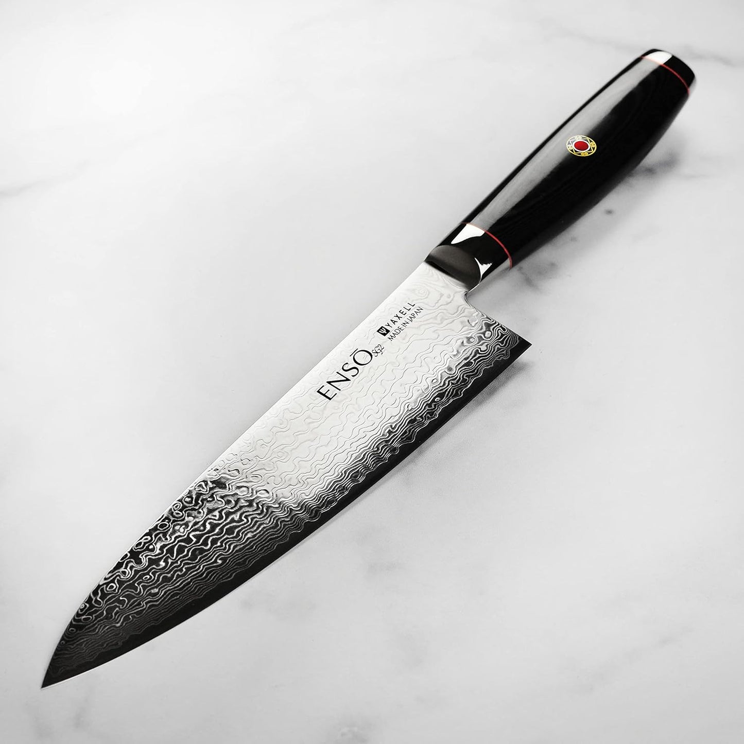 SG2 Chef's Knife - Made in Japan - 101 Layer Stainless Damascus Gyuto, 8"