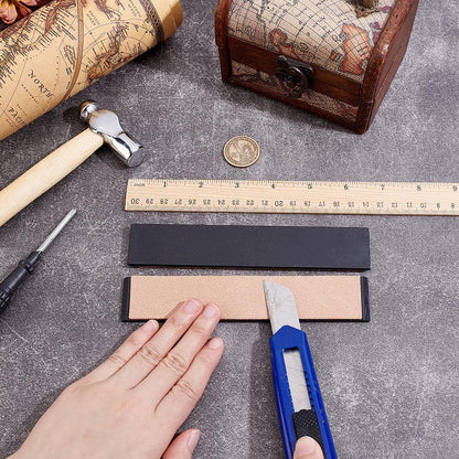 Cowhide Leather Strop Sharpening Stone Genuine Leather Sharp Edges Strop Rectangular Stropping Honing Strop Sharpener Polishing Woodcarving Tools for Knife Sharpening Polish