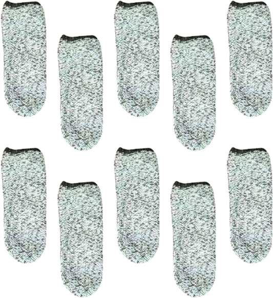 10pcs Anti-Cut Finger Protection Cots Sturdy Wear-Resistant Finger Sleeves for Kitchen Cutting and Work Safety