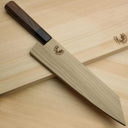 Yoshihiro VG10 46 Layers Hammered Damascus Kiritsuke Japanese Multipurpose Knife Rosewood Handle (8.25" (210mm) & Saya)