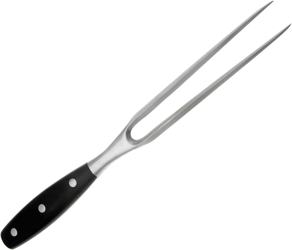 Carving Fork, Meat Fork, 12 Inch Cooking Fork, Stainless Steel BBQ Fork, Long Metal Chef Pro Kitchen Forks for Barbecue, Serving, Cooking, Grilling, Roasting
