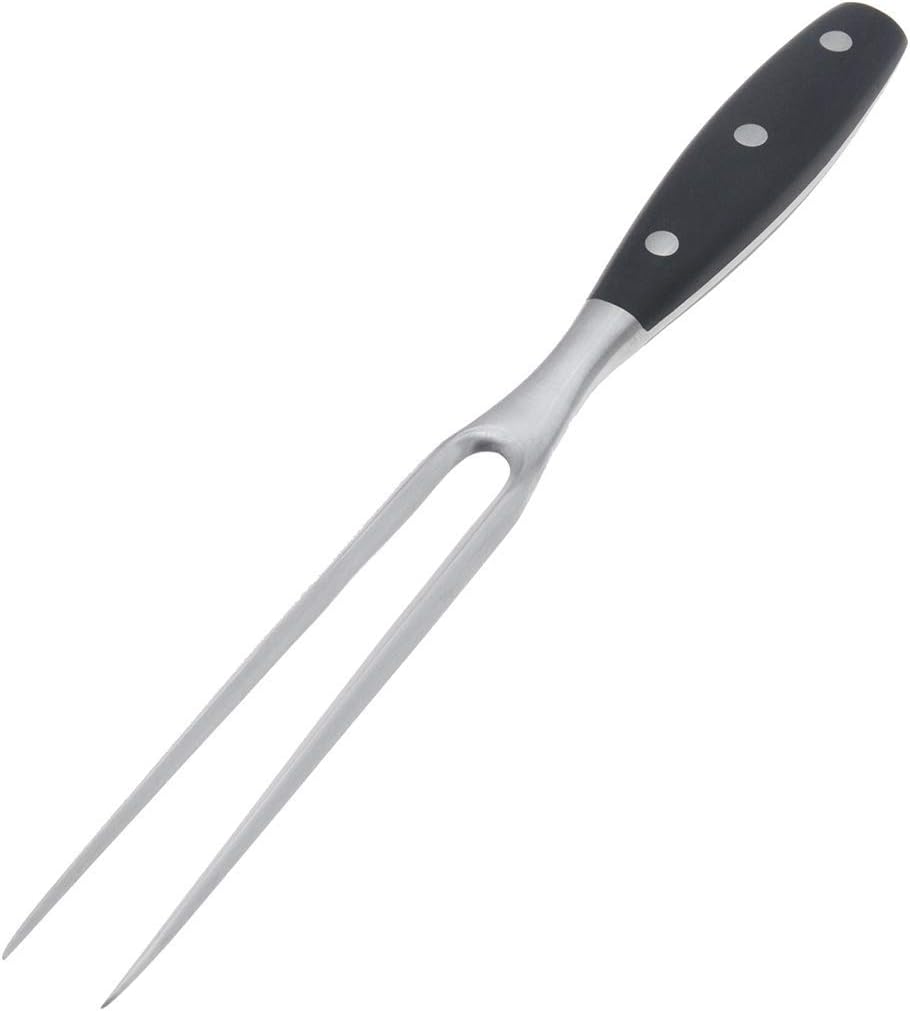 Carving Fork, Meat Fork, 12 Inch Cooking Fork, Stainless Steel BBQ Fork, Long Metal Chef Pro Kitchen Forks for Barbecue, Serving, Cooking, Grilling, Roasting