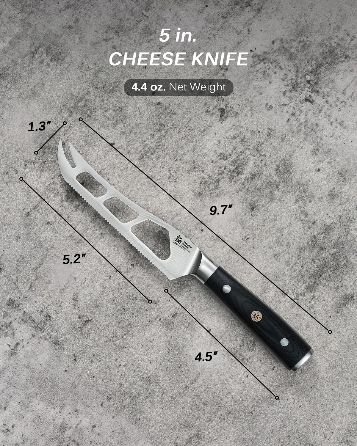 5.5" Serrated Utility Knife - German Steel Tomato Sandwich Knife