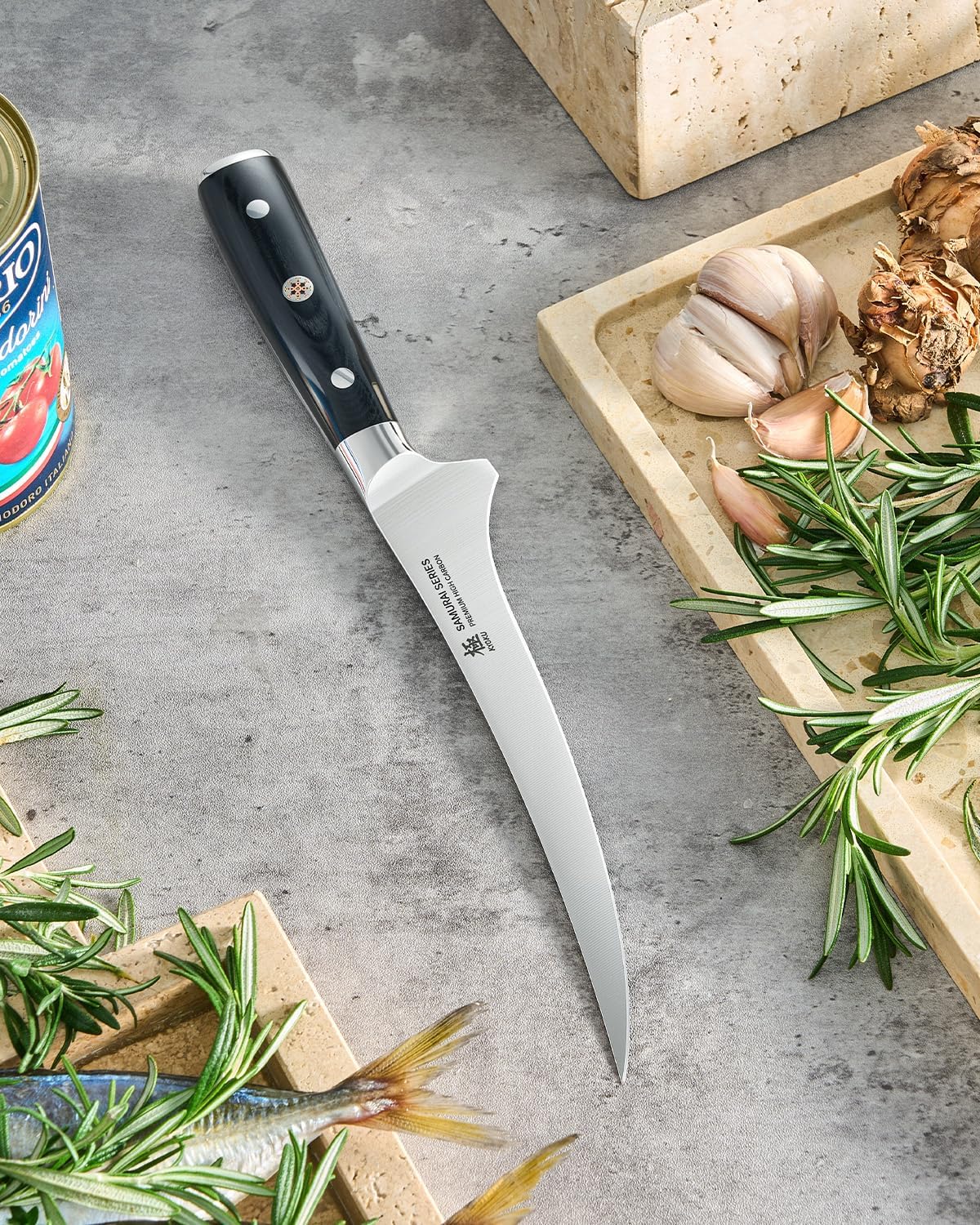 5.5" Serrated Utility Knife - German Steel Tomato Sandwich Knife
