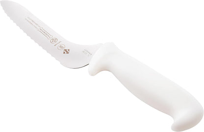 5600 Series 7 in Serrated Edge Bread or Sandwich Knife with White Handle