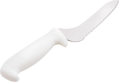 5600 Series 7 in Serrated Edge Bread or Sandwich Knife with White Handle
