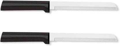 6" Bread Knife (R136), Silver Handle | Stainless Steel Serrated Blade, Silver Cast Aluminum Handle