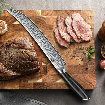 12 Inch Slicing Kinfe, Razor Sharp Brisket Knife, Pakkawood Handle