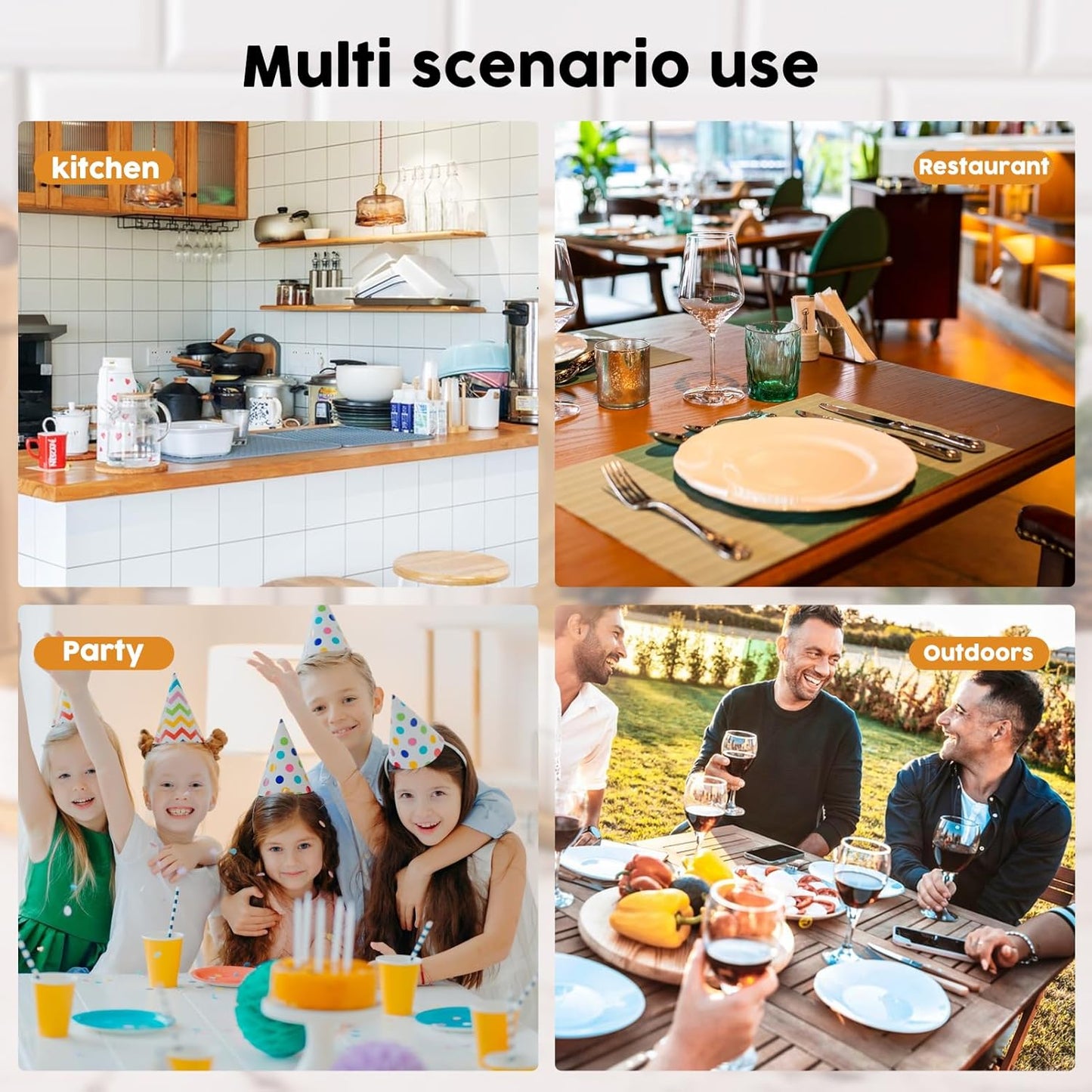 Cutlery Storage Organizer, Silverware Caddy with 3 Cavities Clear Silverware Holder Knife Fork and Spoon Organizer Tableware Storage Box for Kitchen Countertop Dining Room Home Office Desk Party Table