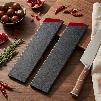 Knife Sheath 2 Pieces Knife Covers Universal Blade Protective Guards Non-Scratch Felt Lining Kitchen Knives Sheaths, 9 Inch 10 Inch