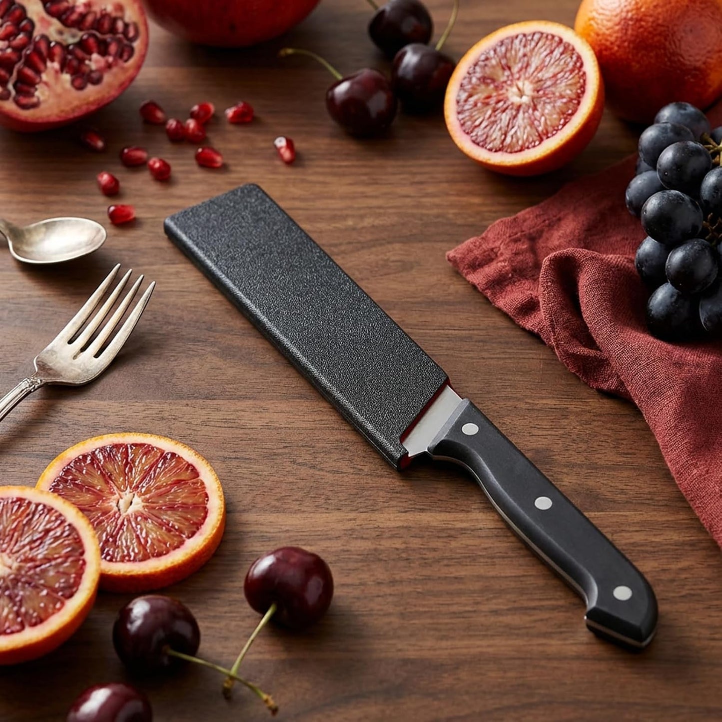 Knife Sheath 2 Pieces Knife Covers Universal Blade Protective Guards Non-Scratch Felt Lining Kitchen Knives Sheaths, 9 Inch 10 Inch