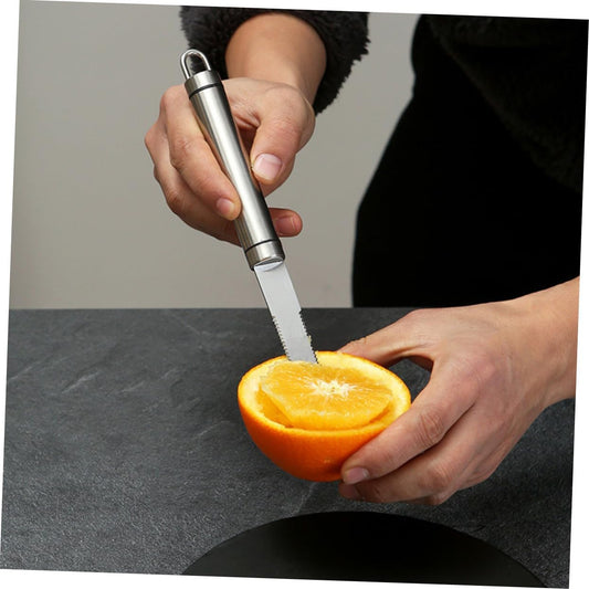 Stainless Steel Multipurpose Fruit Peeler Grapefruit Knife Peeling Tool for Oranges Grapefruits and More Comfortable to Clean for Kitchen Use