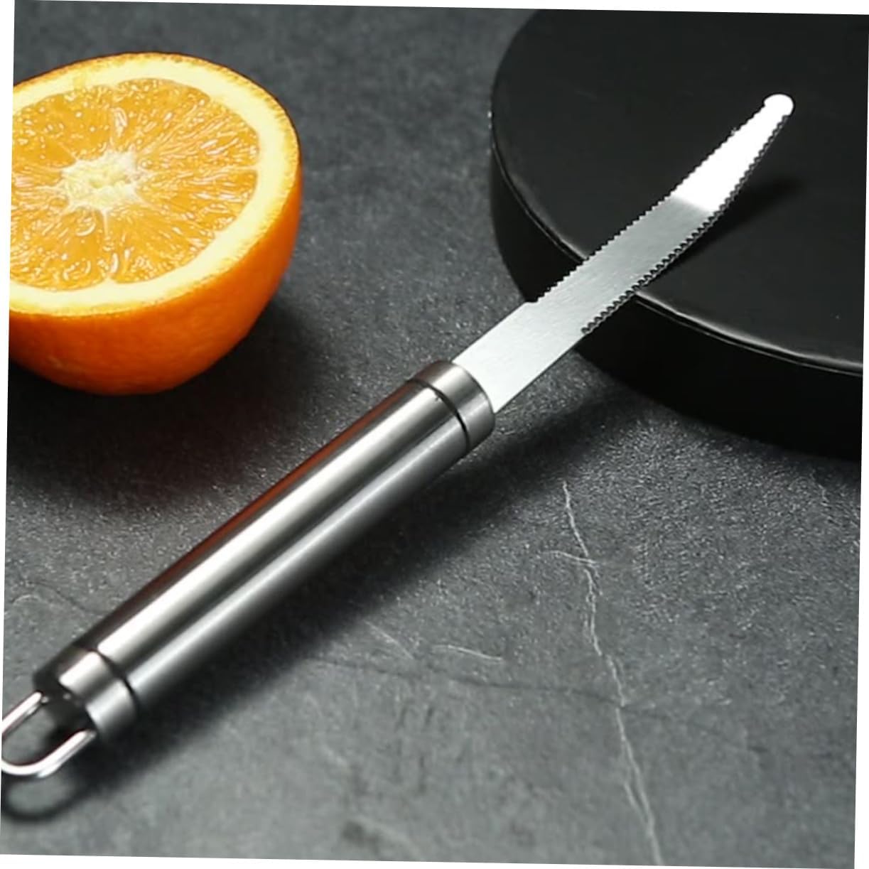 Stainless Steel Multipurpose Fruit Peeler Grapefruit Knife Peeling Tool for Oranges Grapefruits and More Comfortable to Clean for Kitchen Use