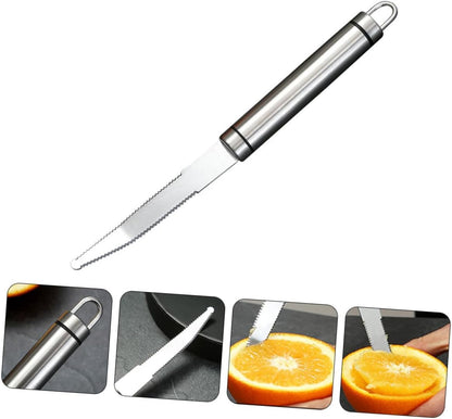 Stainless Steel Multipurpose Fruit Peeler Grapefruit Knife Peeling Tool for Oranges Grapefruits and More Comfortable to Clean for Kitchen Use