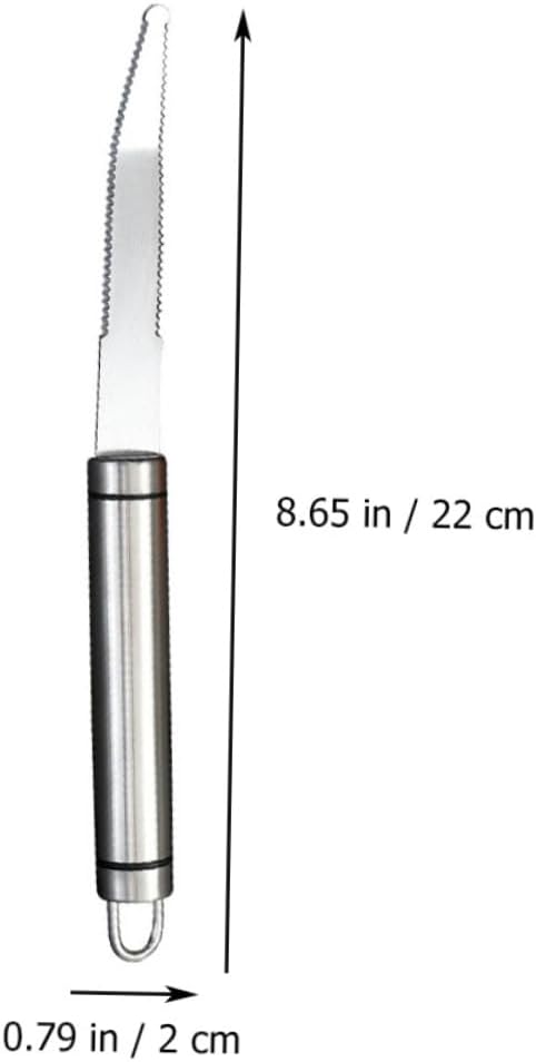 Stainless Steel Multipurpose Fruit Peeler Grapefruit Knife Peeling Tool for Oranges Grapefruits and More Comfortable to Clean for Kitchen Use