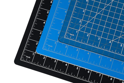 Vantage 10670 Premium Self-Healing Cutting Mat, 9"x12", 1/2" Grid, 5 Layers for Max Healing, Perfect for Crafts & Sewing, Black
