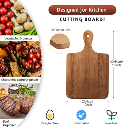 12 Pcs Bulk Wood Cutting Board with Handle Cutting Board for Laser Engraving, 11" x 5" Bamboo Serving Trays Charcuterie Trays for Customized Wedding Housewarming Mom Christmas Gift Party Favor